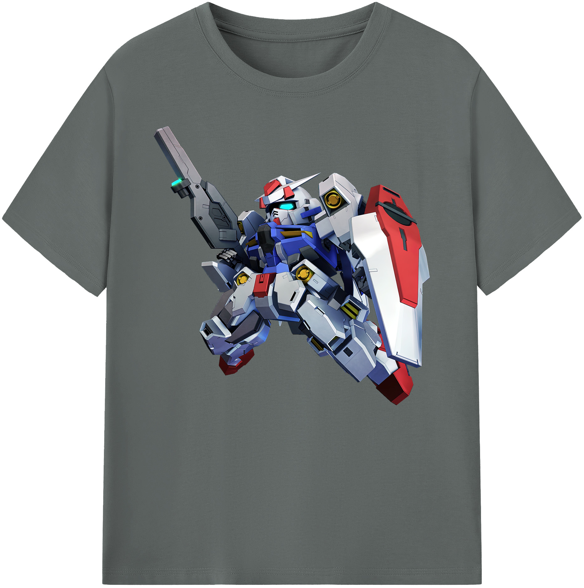 （画像用） 機動戦士ガンダム Mobile Suit Gundam 綿100％ メンズ半袖Tシャツ｜肌触りやわらか＆通気性